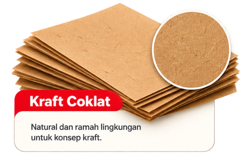 Bahan box kebab kraft coklat